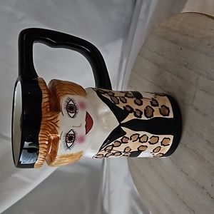 Bella Casa Susan Paley by Ganz Ceramic Art Travel Mug FRANCIS Hand Painted